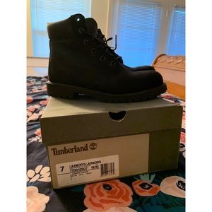 All Black Timberlands